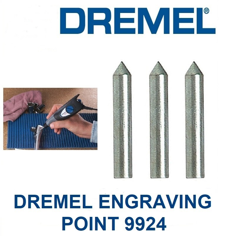 5 New Authentic Dremel Carbide Point Tip Engraving Bit 9924 1/8" Shank