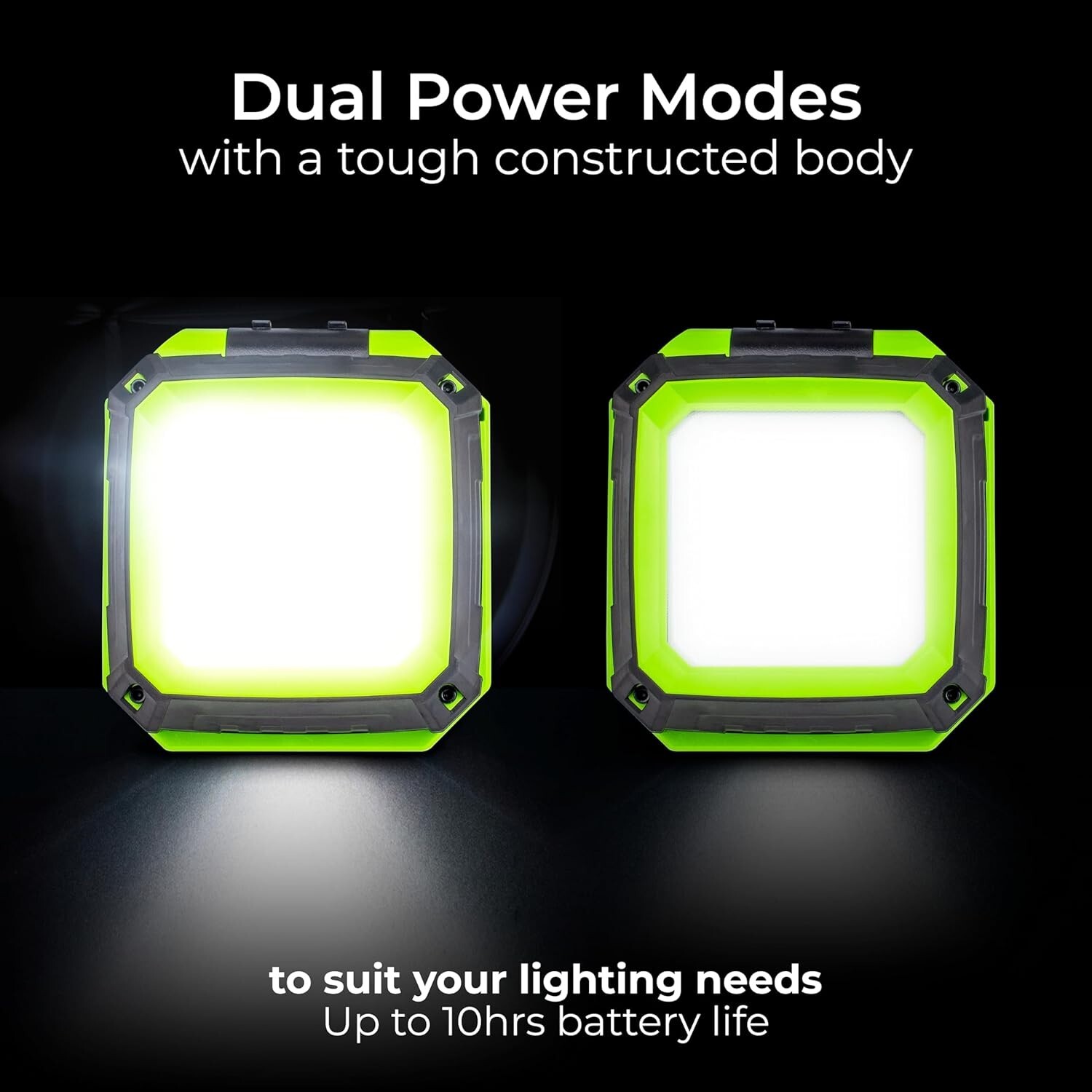 Magnetic LED Work Light | Rechargeable by USB | Inspection Torch Lamp - Green