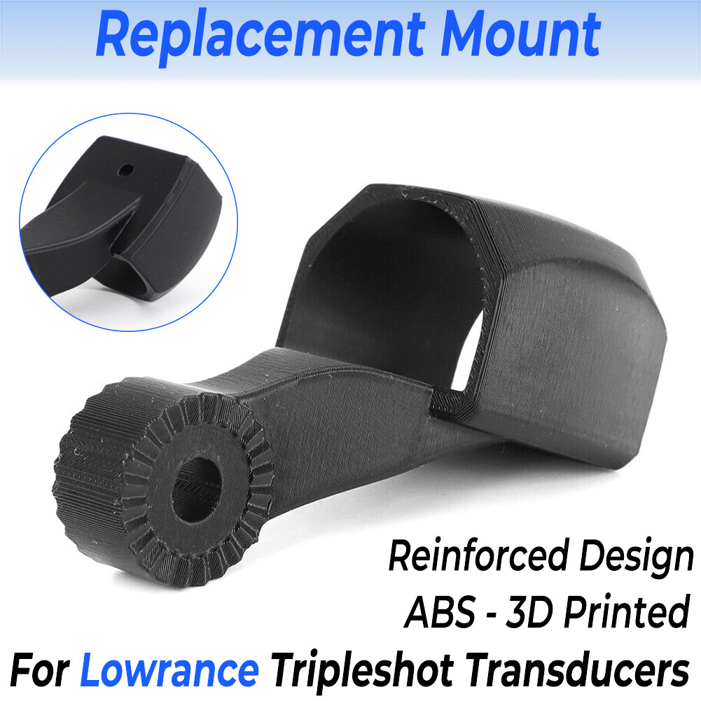 For Lowrance Tripleshot Transducers Replacement Mount Support Bracket Reinforced