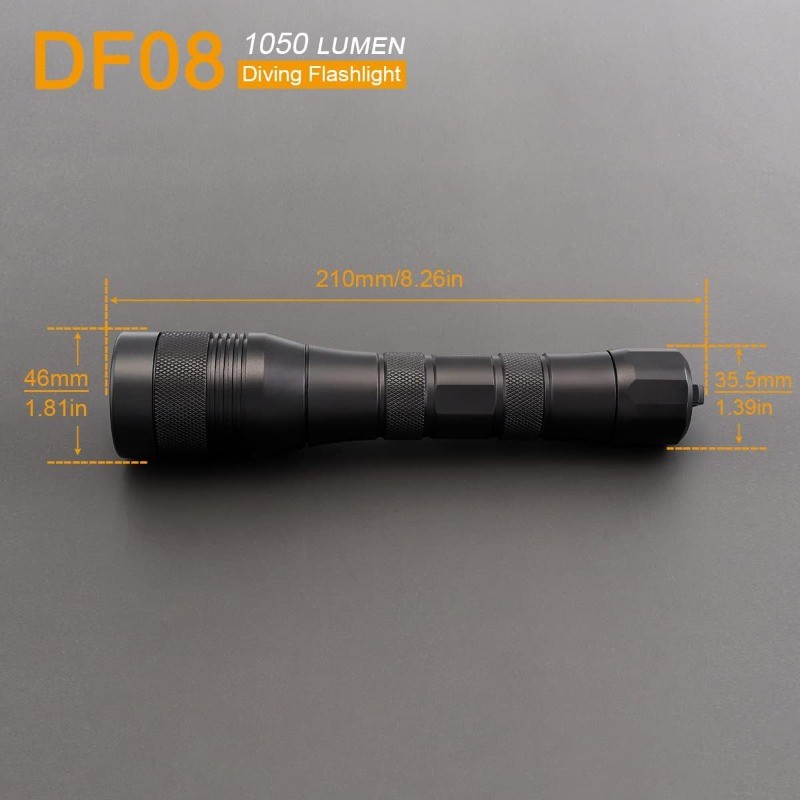 SecurityIng Waterproof 1000 Lumens LED Diving Flashlight Underwater 150m Super