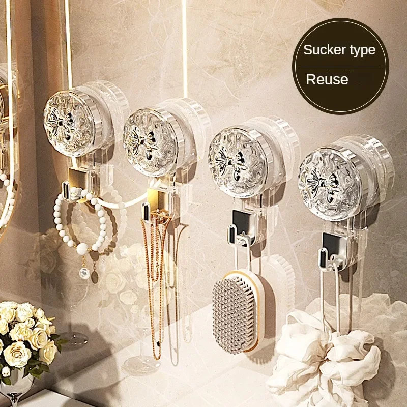 Strong Suction Cup Hooks Household Storage Multifunctional Wall Hanging Keys Clo