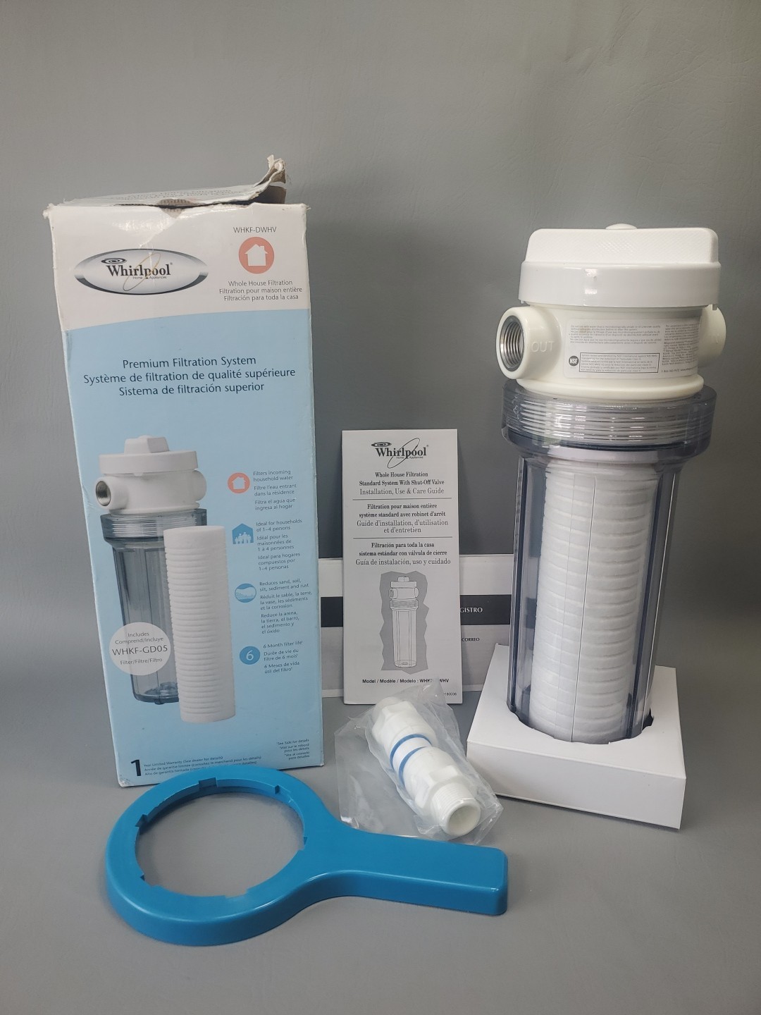 Whirlpool WHKF-DWHV Whole Home Premium Water Filtration System w/ Filter New