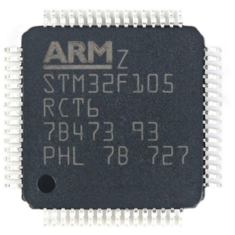 5PCS STM32F105RCT6 LQFP-64 ARM Cortex-M3 32-bit microcontroller MCU