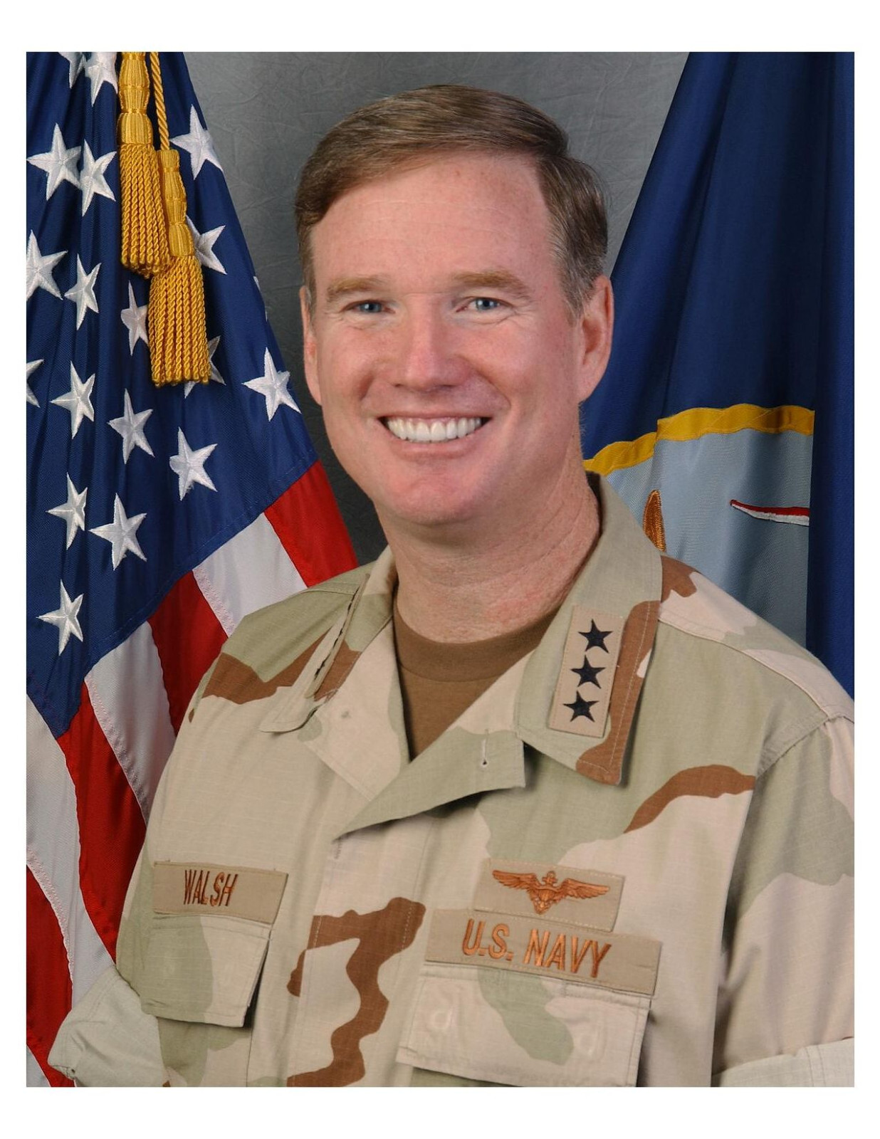 United States Navy Admiral Patrick M. Walsh 8x10 Photo On 8.5" x 11"