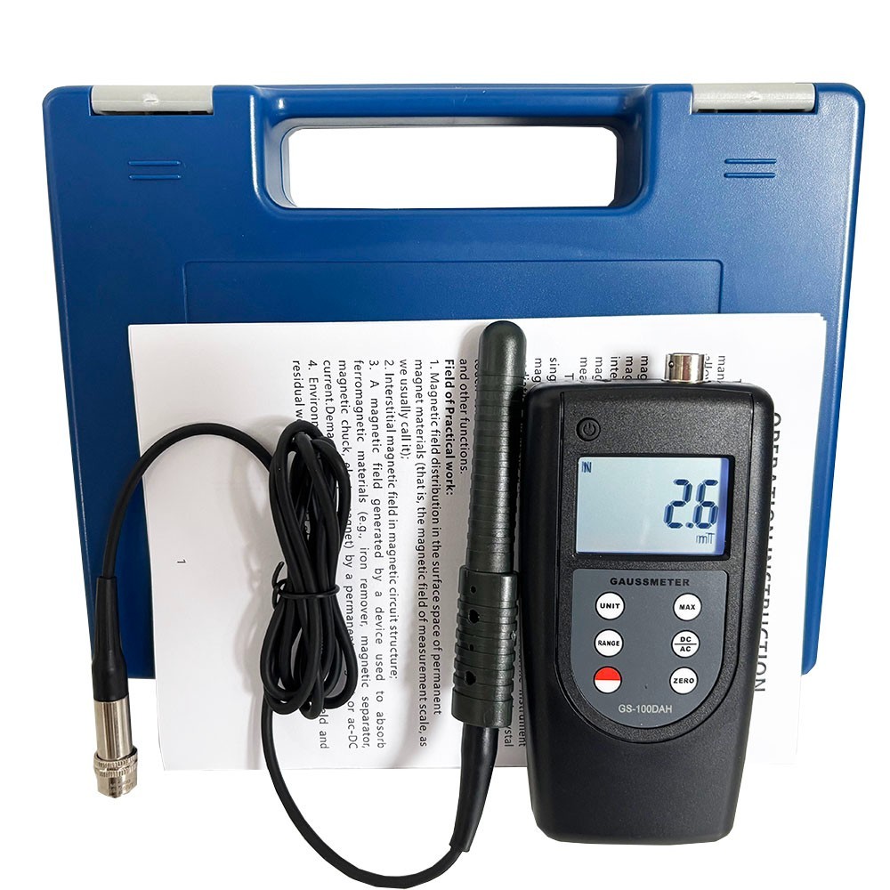 Handheld Gauss Meter Magnetic Strength Tester with 0~200mT~2000mT Accuracy 1%