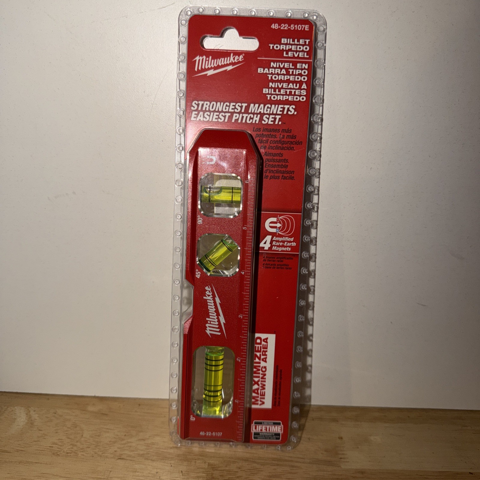 Milwaukee 48-22-5107 Torpedo Level - Red (48225107)