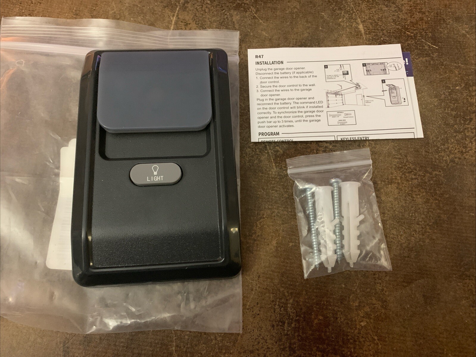 Garage Outlet Garage Door Opener Remote Control Security Multi Function Wall