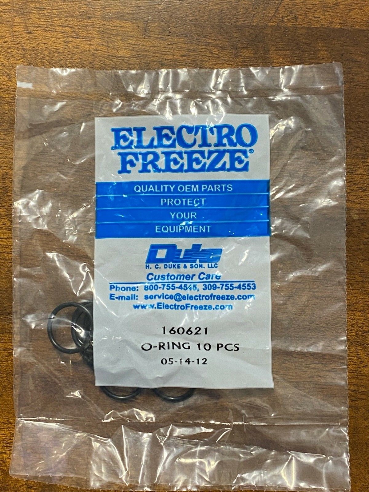 Electro Freeze HC160621 O-Rings O Rings Set of 10 (10 Pack) 160621 OEM