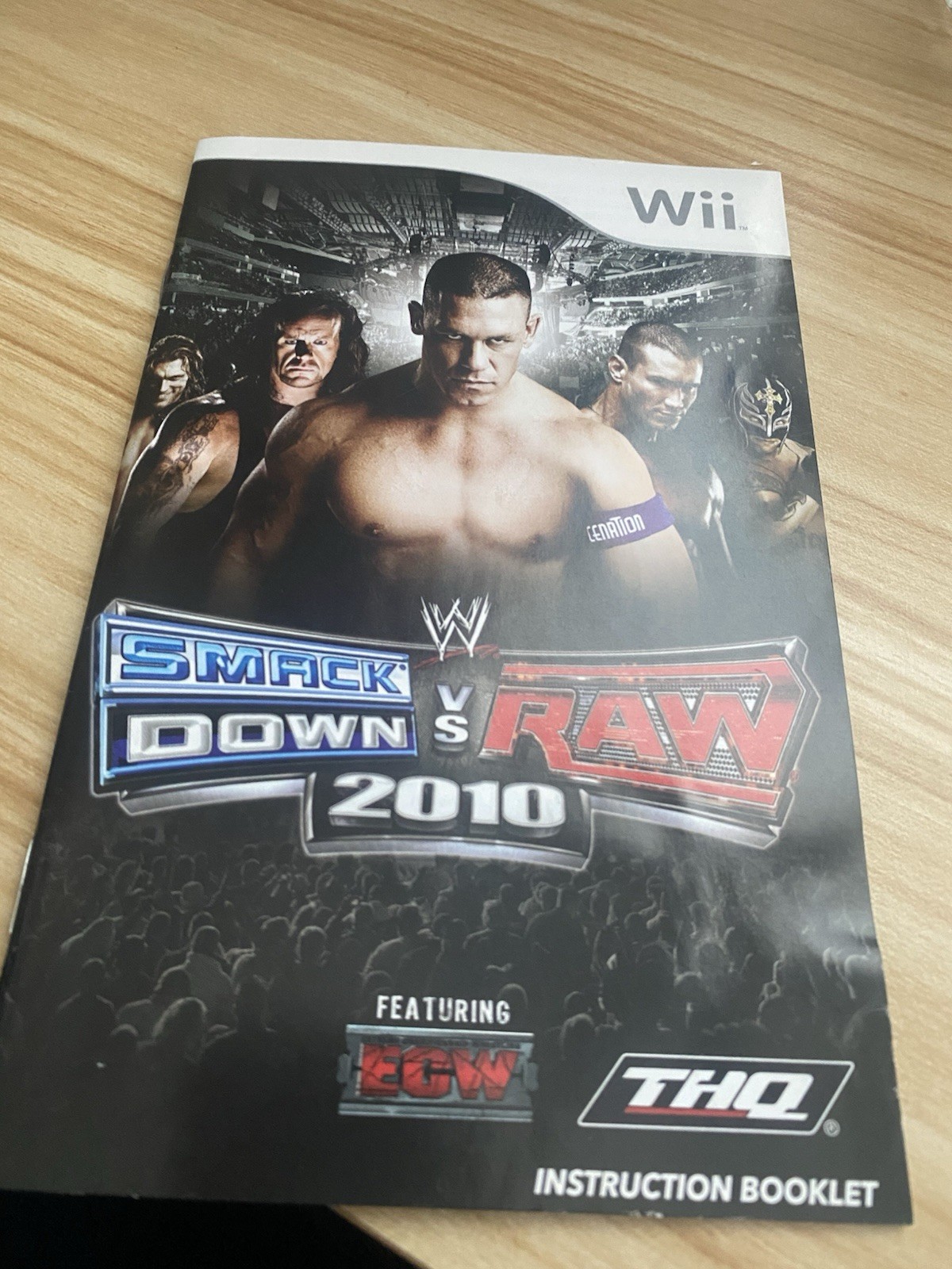 Smackdown Vs Raw 2010 Nintendo Wii Manual Only Authentic