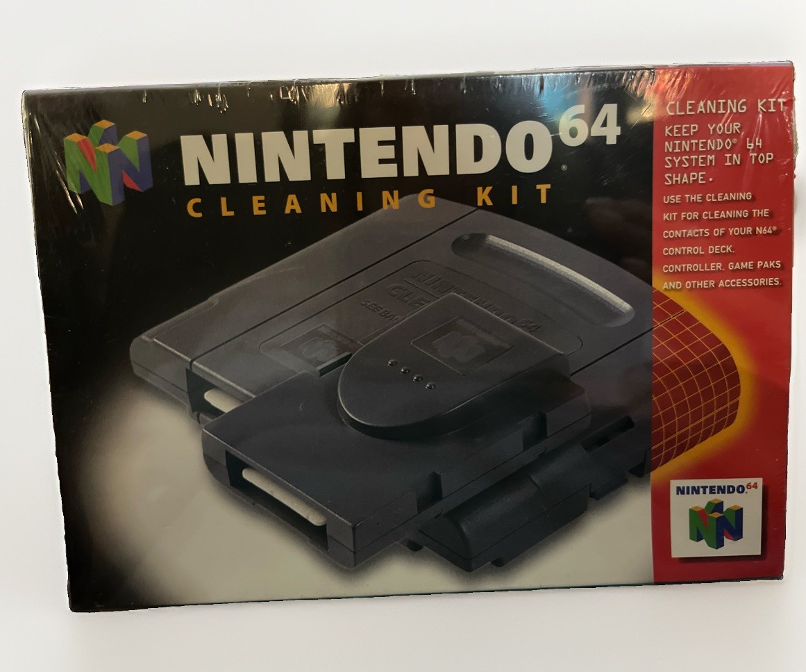 Nintendo 64 N64 Cleaning Kit Authentic OEM 1998 Sealed New In Box