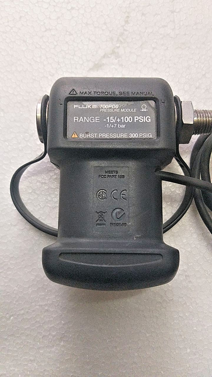 Fluke 700PD6 PRESSURE MODULE RANGE -15/+100 PSIG
