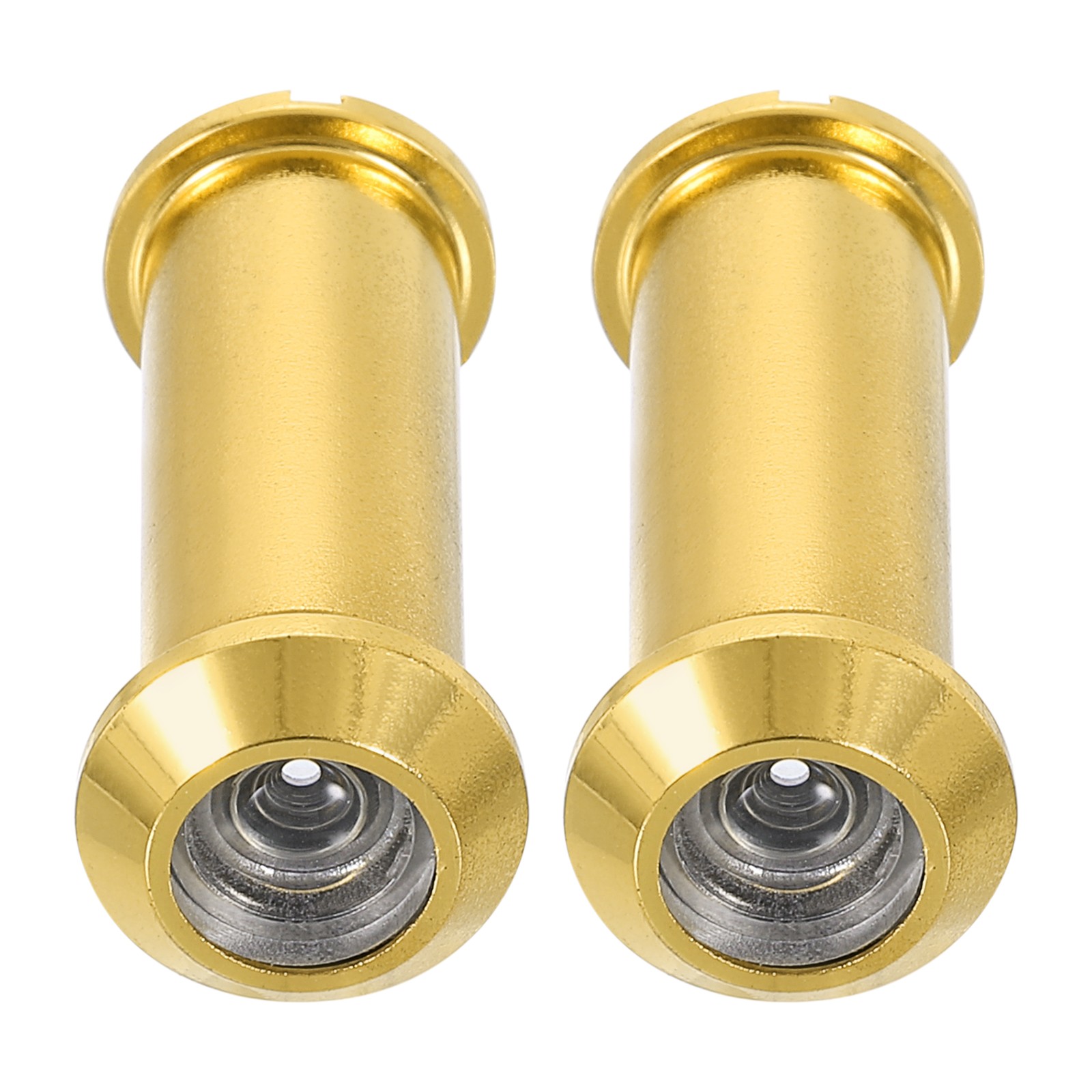 1/2" 2 Pcs Door Viewer Peephole Copper Privacy Door Viewer for Security Gold