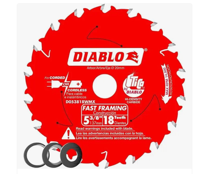 Diablo 5-3/8" X 10MM X 18T