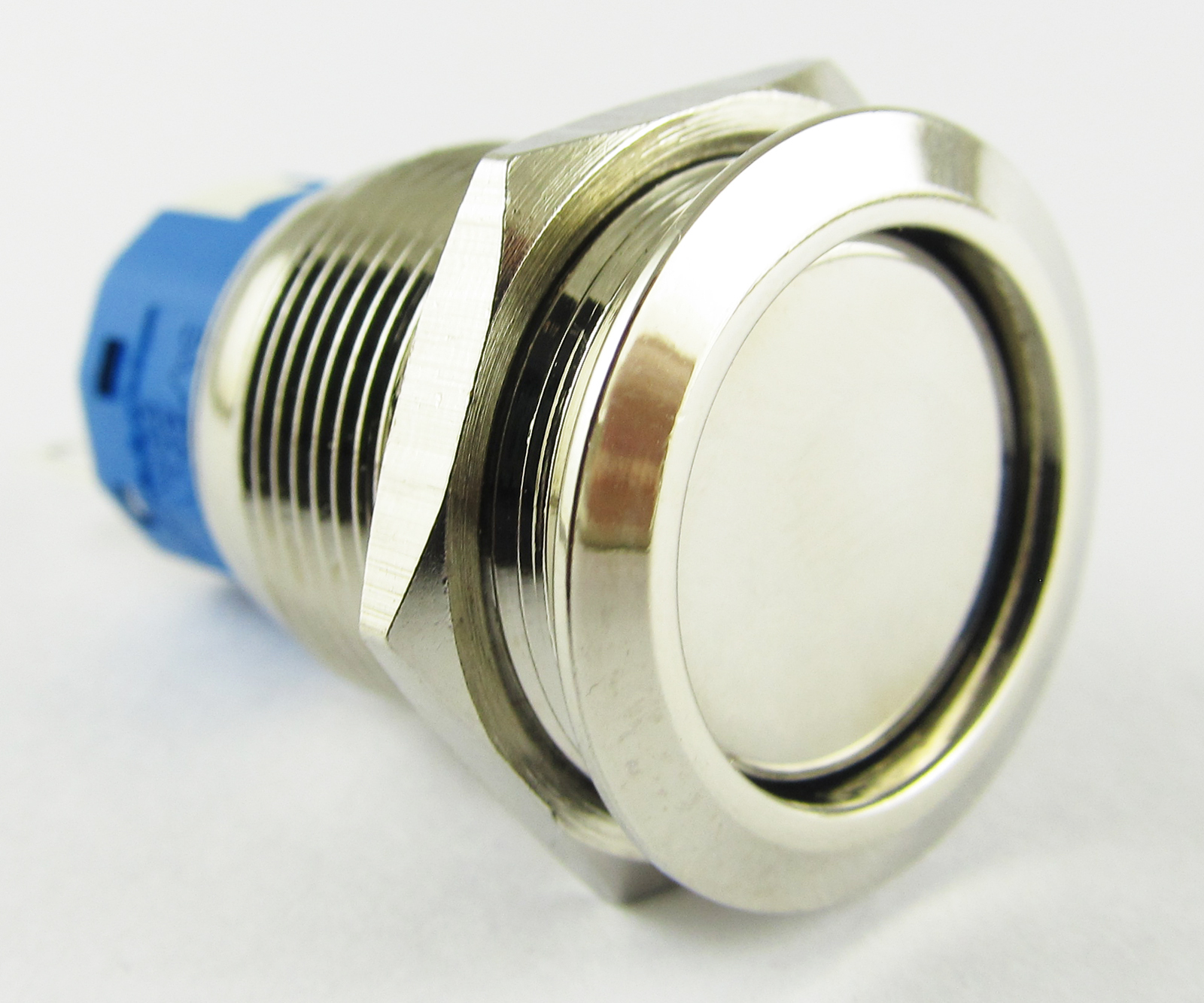 1pc 19mm Metal Flat Top Push Button Latching Waterproof Switch w/3 legs QN19-C6
