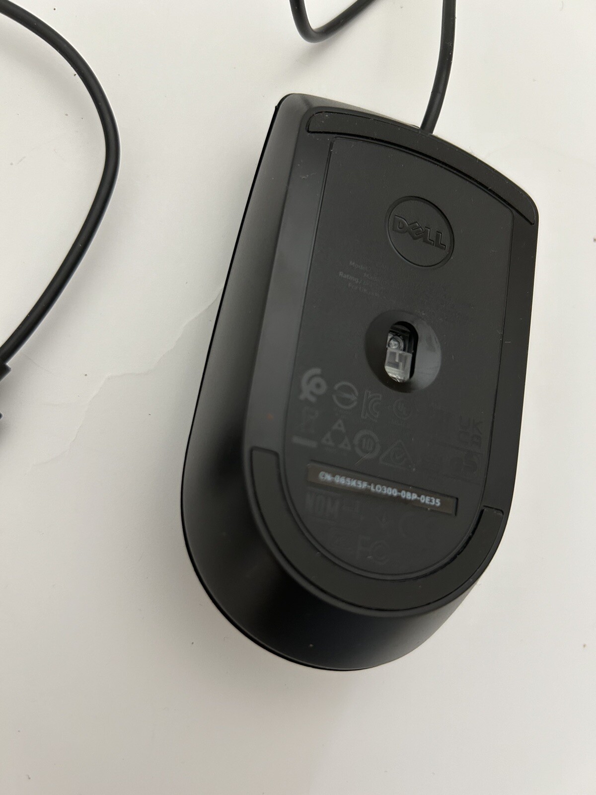 Dell Computer USB Wired Mouse CN-065K5F-LO300-0BP-0E35