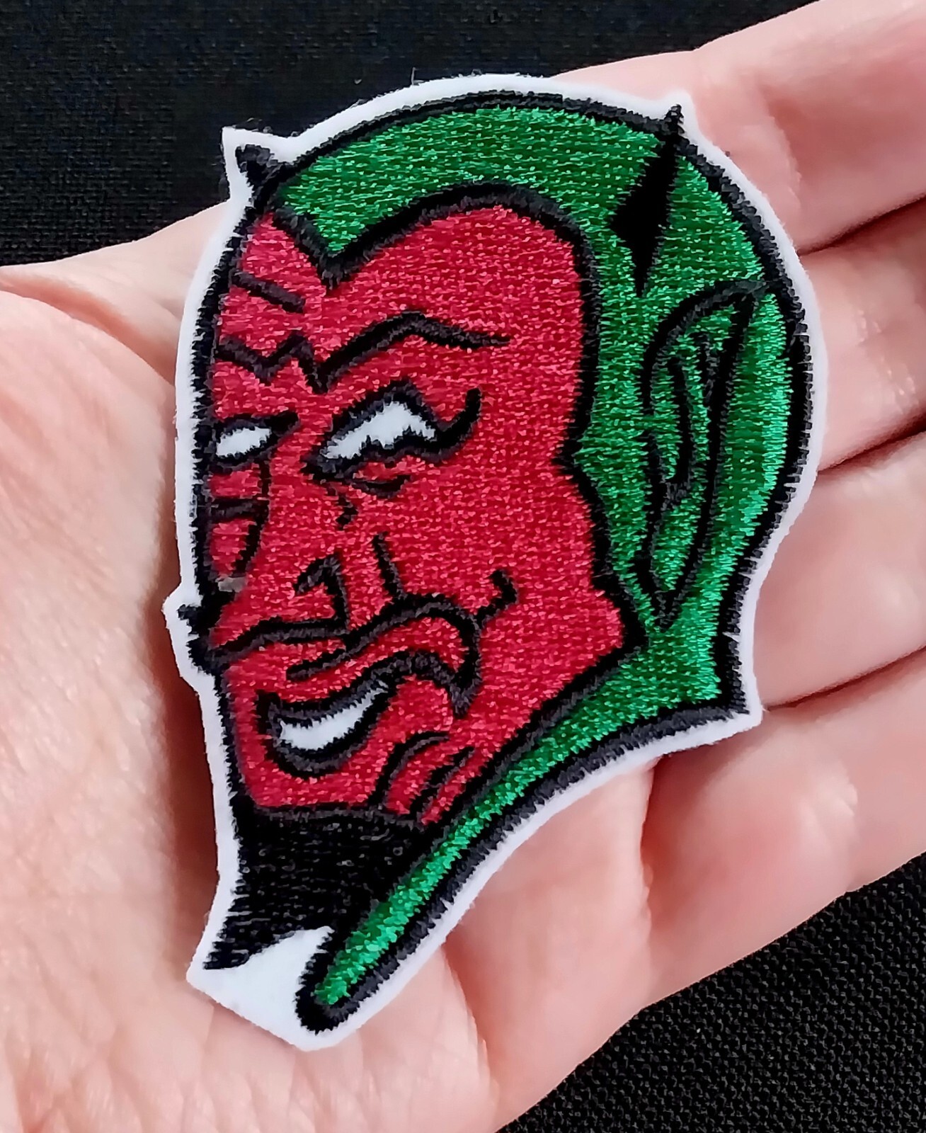 OLD SCHOOL Red Devil OUTLAW MOTORCYCLE HOT ROD ROCKABILLY BIKER PATCH