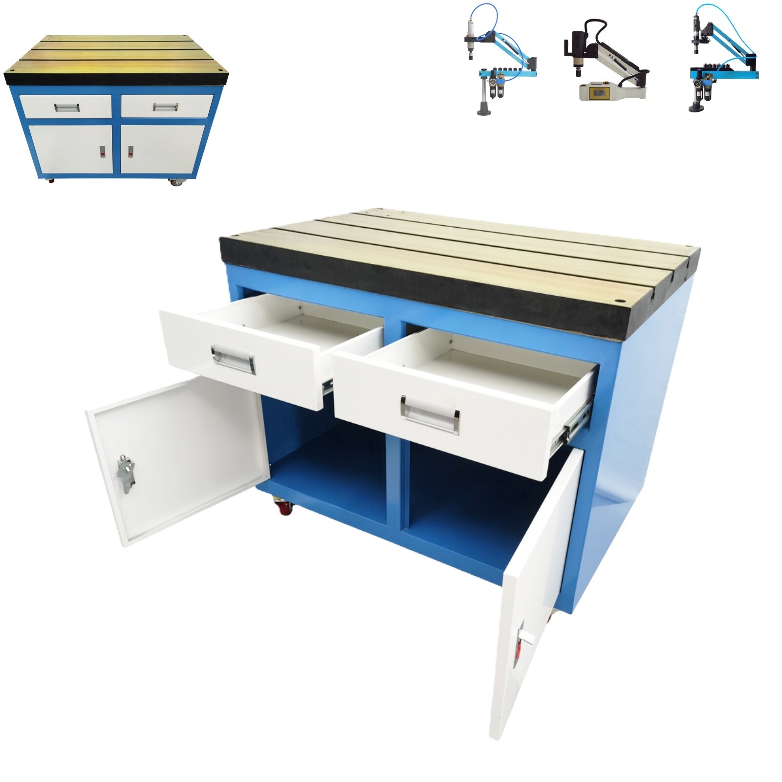 Tapping Machine Series Movable T-slot Table Fixed Base 35.4"*23.6"*29.7"