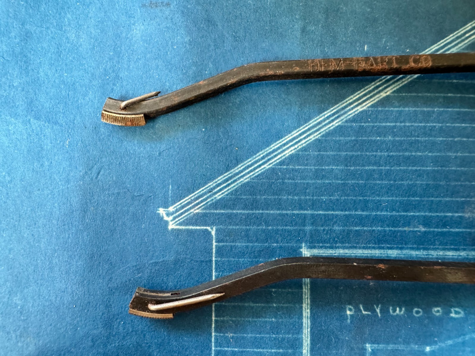 2 VINTAGE DEM-BART CO CHECKERING TOOL ORIGINAL BOX GUN EXTRA