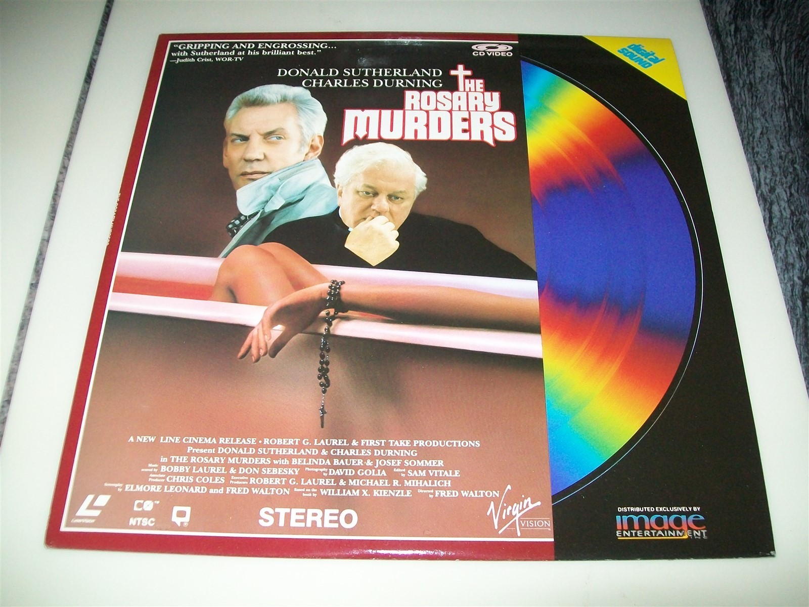 THE ROSARY MURDERS Laserdisc LD EXCELLENT CONDITION VERY RARE RARE GREAT FILM!