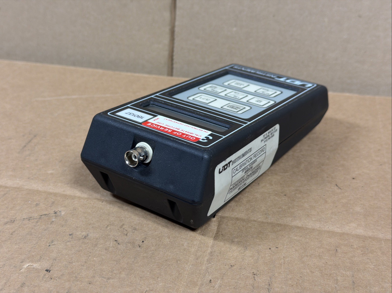 UDT Instruments Model 371 Optical Power Meter W/ Model 247 Radiometric Sensor