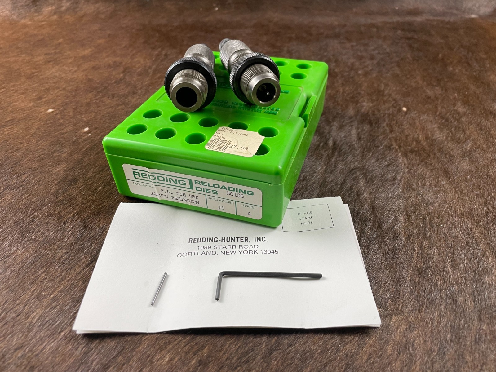 Redding P/N 80106 22-250 Remington FL 2 Die Set & Box Reloading