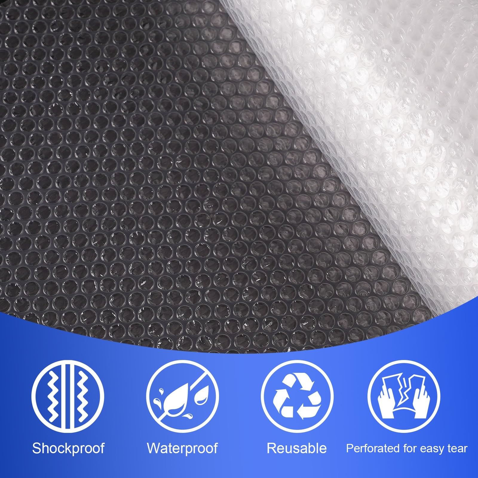 12 Inch x 72ft - 2 Pack Small Thin Bubble Cushioning Wrap for Extra Protectio...