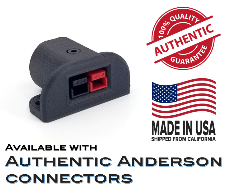 Single Port Carbon Composite Top Mount Adapter for Anderson Powerpole PP15/30/45