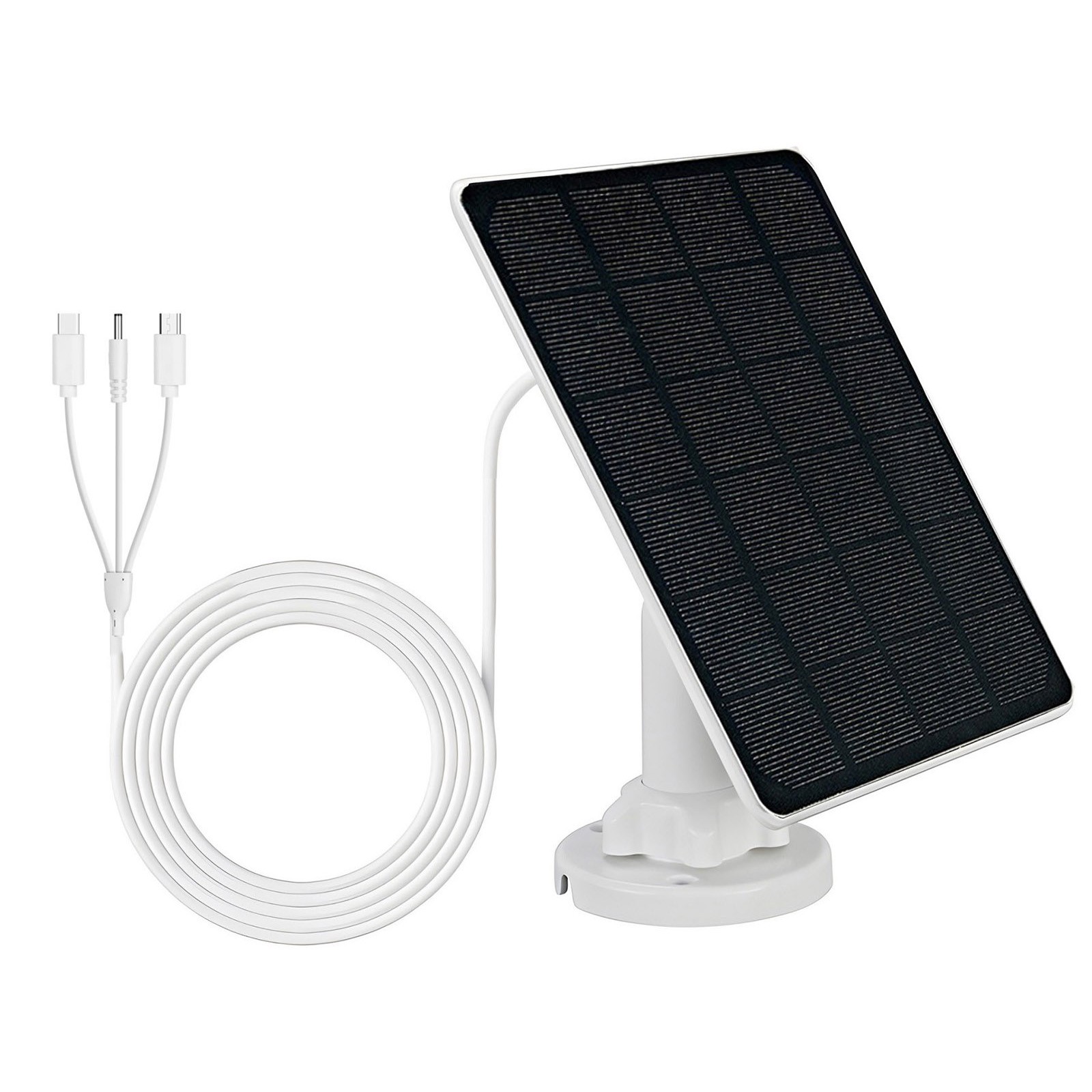 Designed-3-In-1 Solar Panel for Ring Spotlight Security Cam Battery Charger