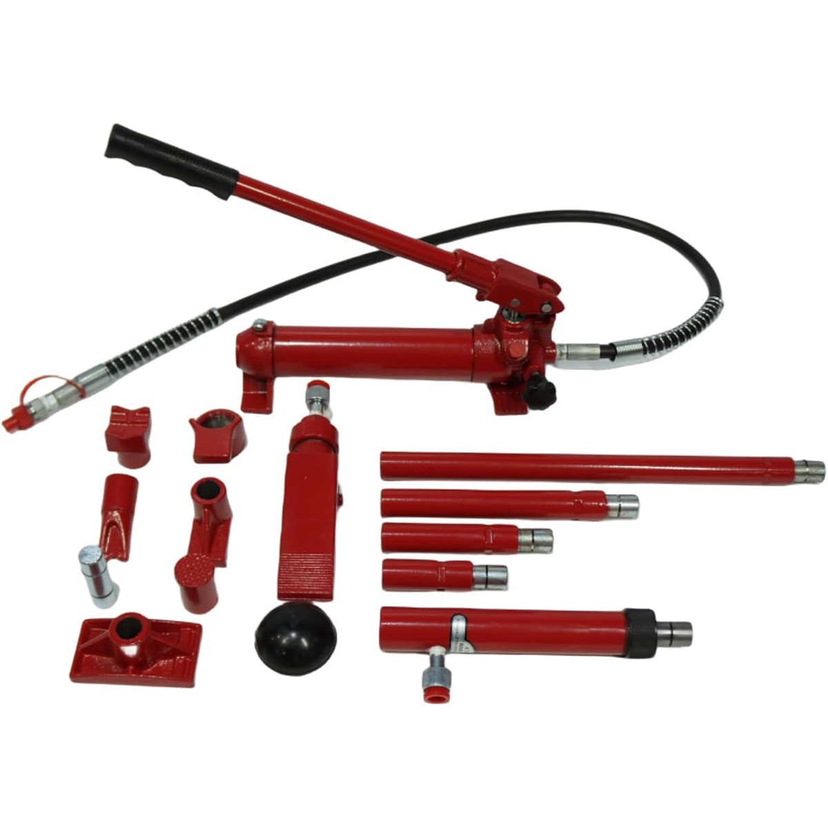10 Ton Porta Power Hydraulic Jack Kit – 15pcs Auto Body Frame Repair Tool Set