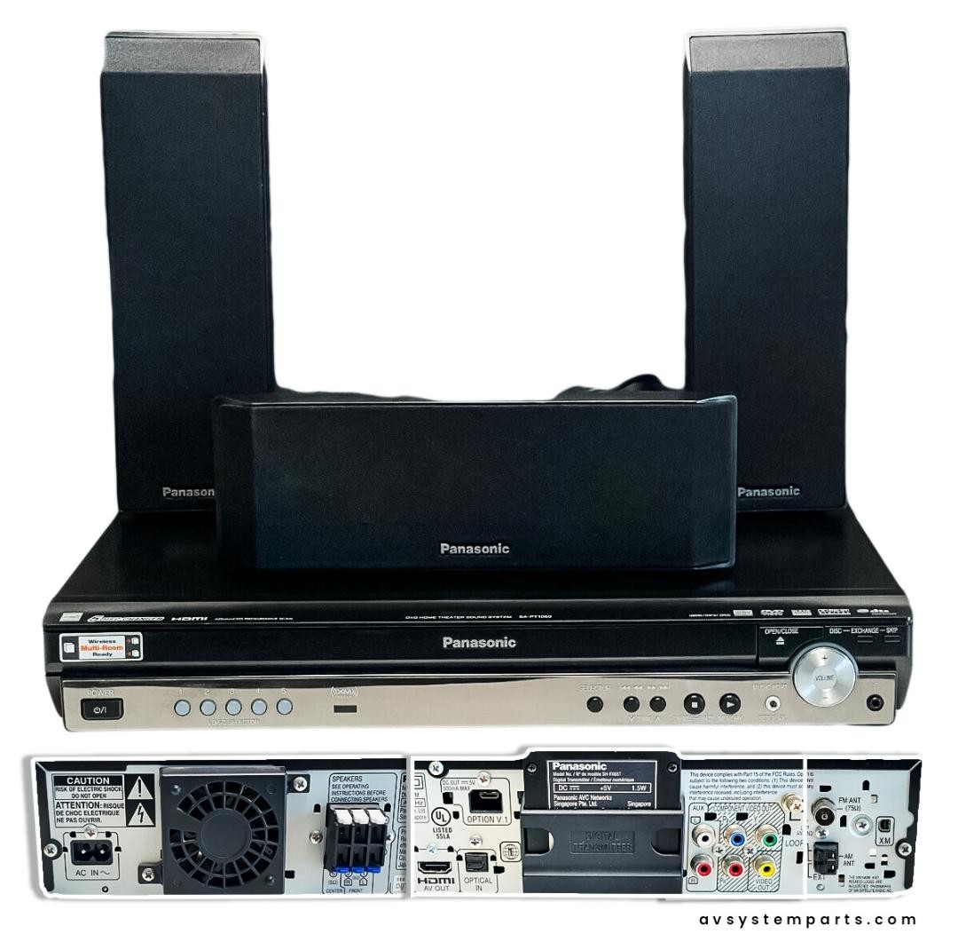 Panasonic SA-PT1050 1200w CD/DVD Home Theater System 5.1cH