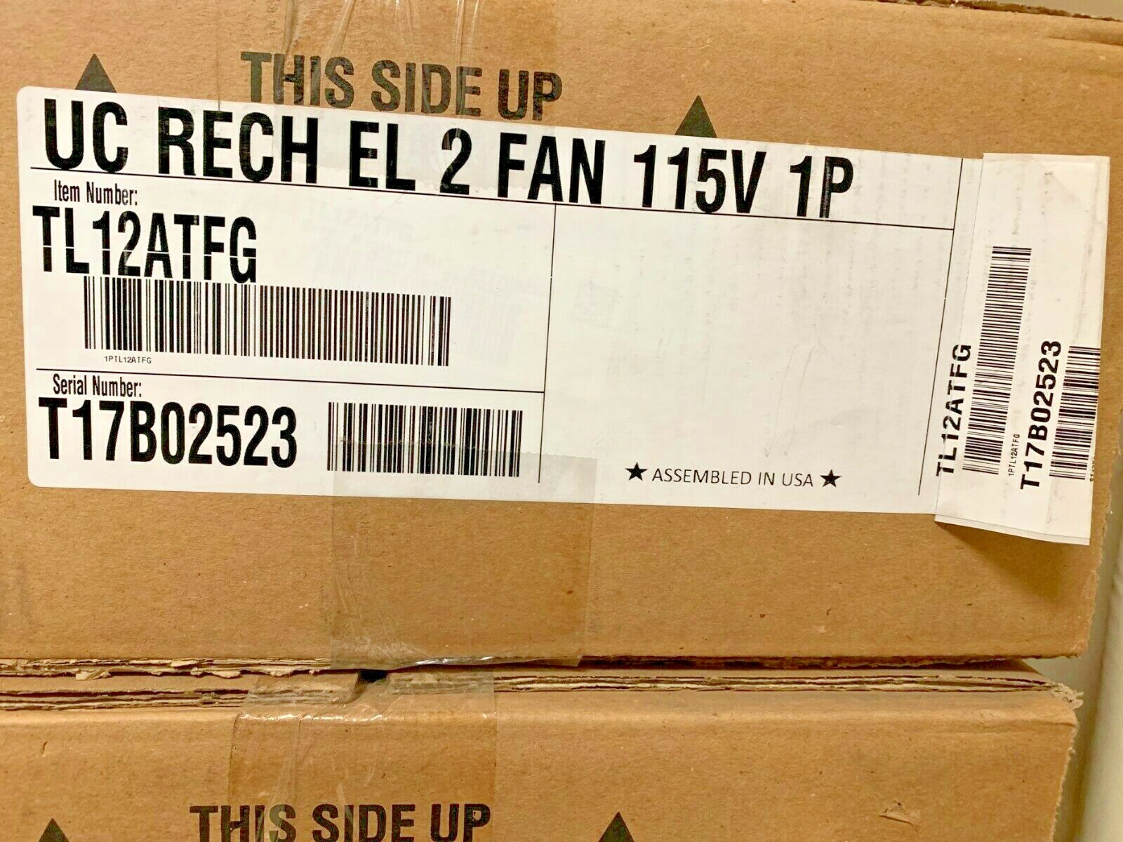 Overstock Heatcraft reach in evaporator 2 fan elec. dfrst TL12ATFG 115/1 mtrs