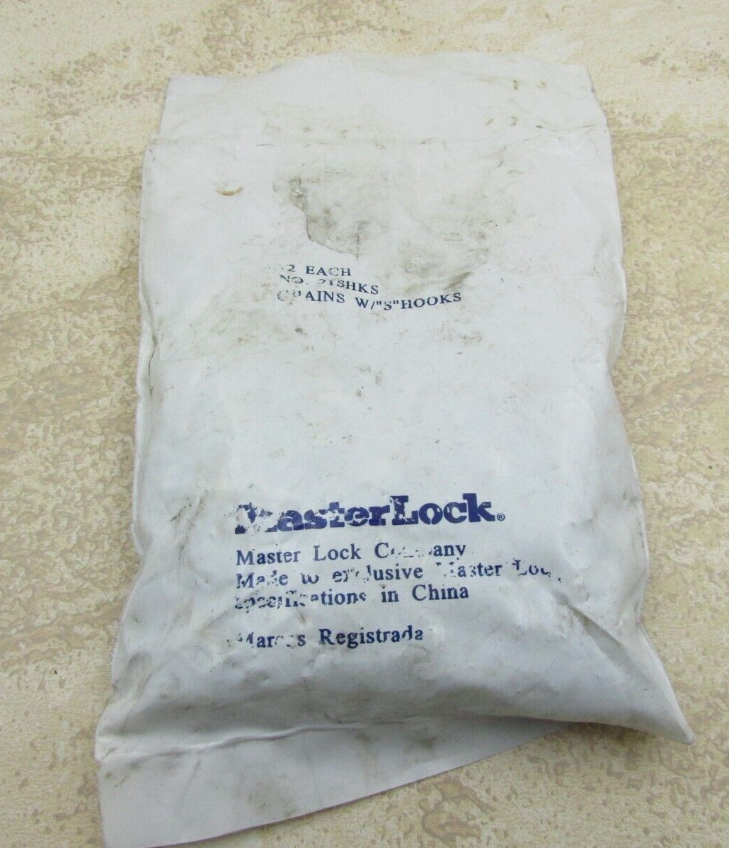 Master Lock Company 71SHKS 9" Chain For Safety Lockout With S Hooks 12 Pack