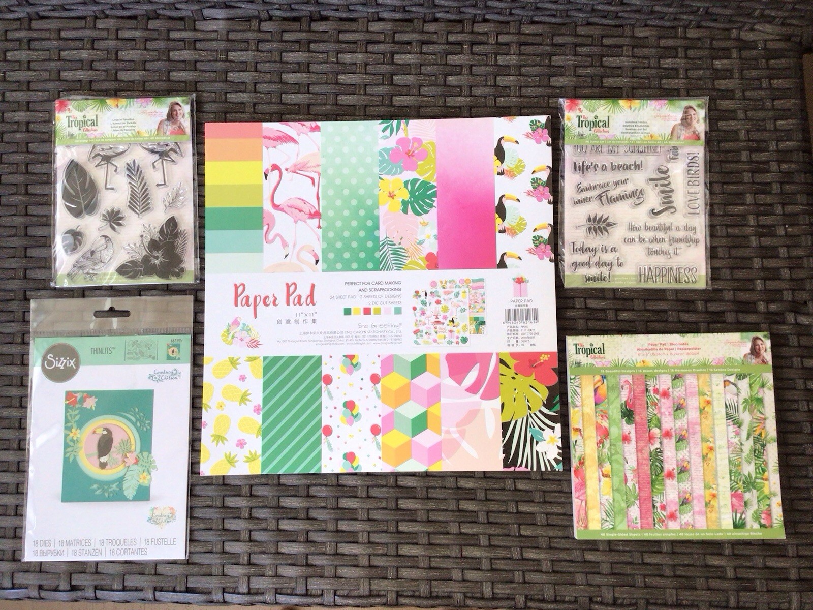 TROPICAL COLLECTION BY SARA DAVIES & MORE~Paper-Stamps-Dies~NEW