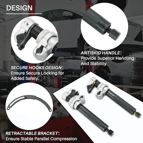 Heavy Duty Coil Spring Compressor Tool - Ultra-Rugged Strut Spring