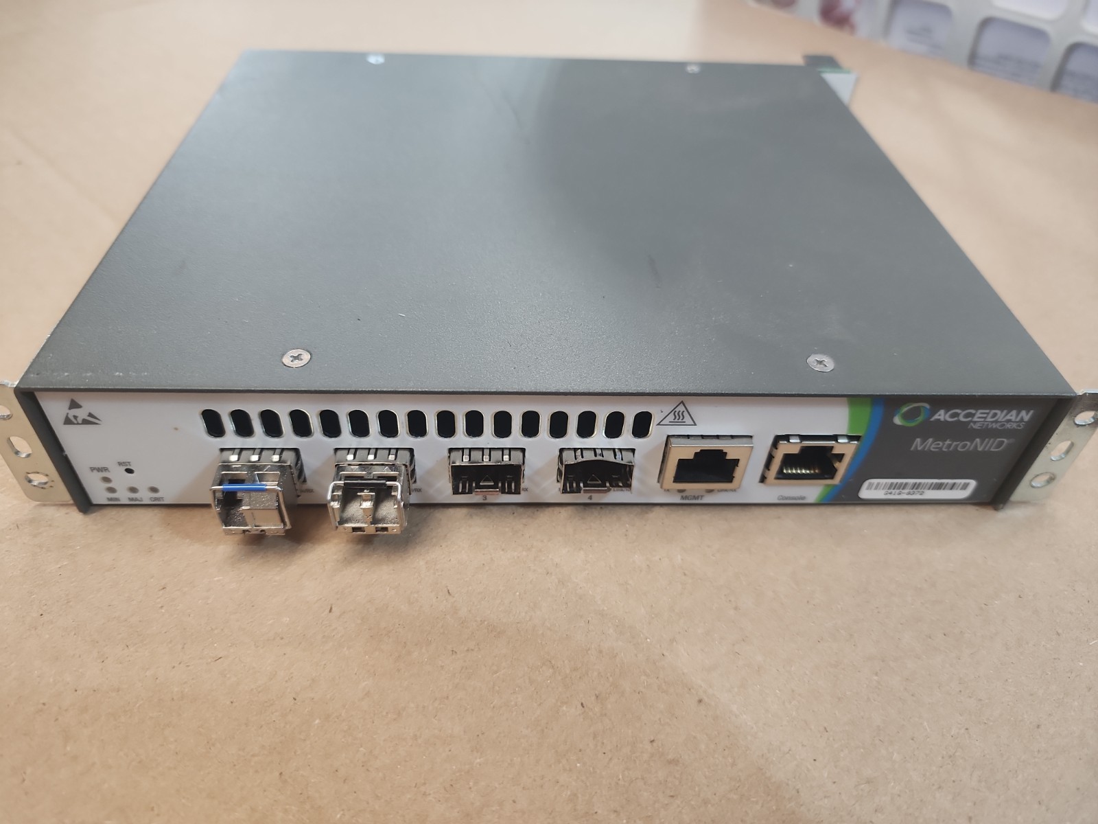 ACCEDIAN MetroNID GT-SH-DC P/N: 501-050-51 w/ 2x Transceivers