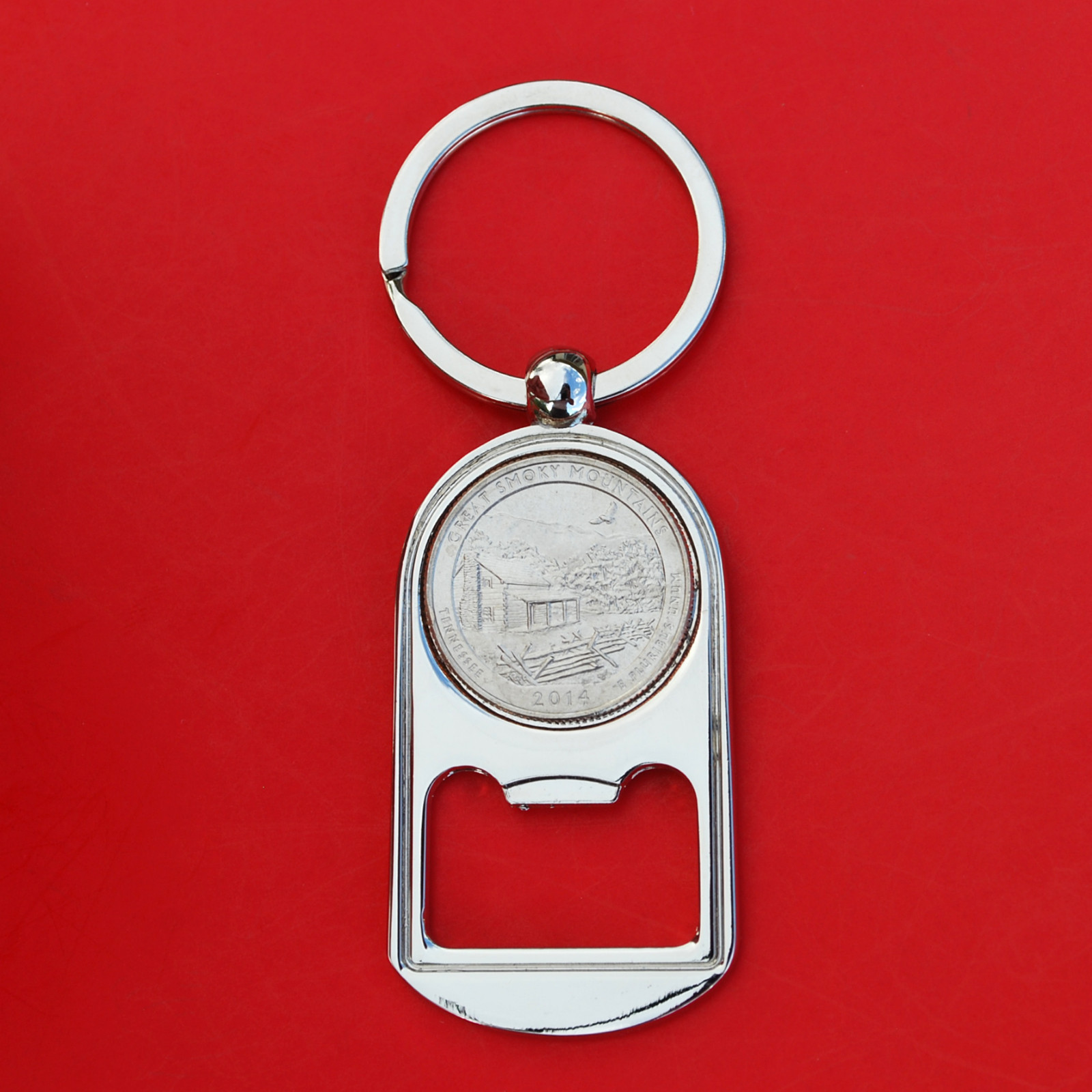 2014 Tennessee Great Smoky Mountains National Park Quarter Bottle Opener NEW