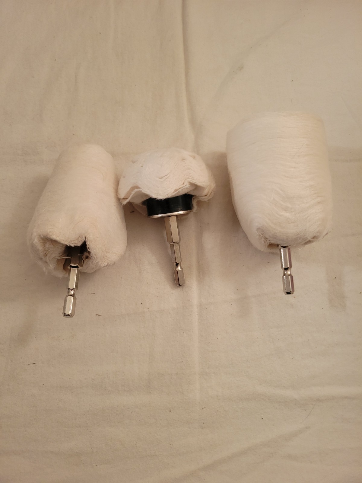 3 Pack Of Hex Shank Polishing Heads
