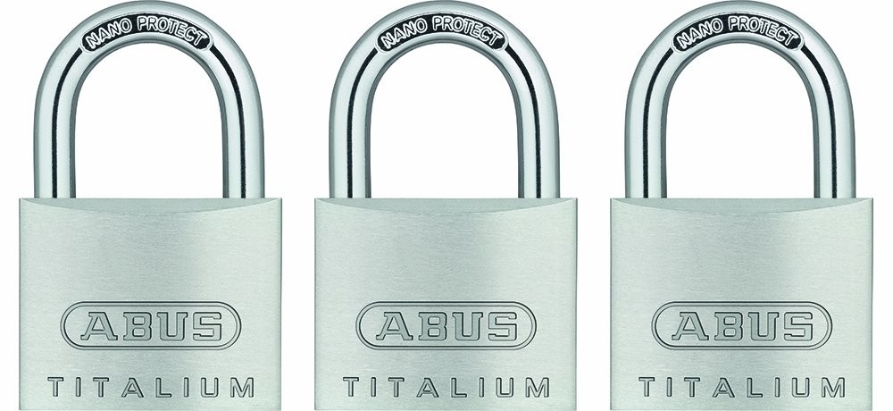 64ti/40 Titalium Aluminum Alloy Padlock Keyed Alike With Nano Protect Steel Shac