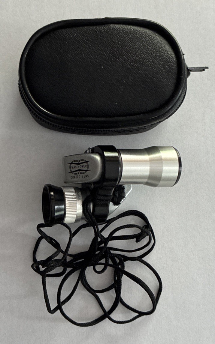 Vtg Mayflower Monocular 6x15 Field 7.5 J-8231 w/Case & Rope