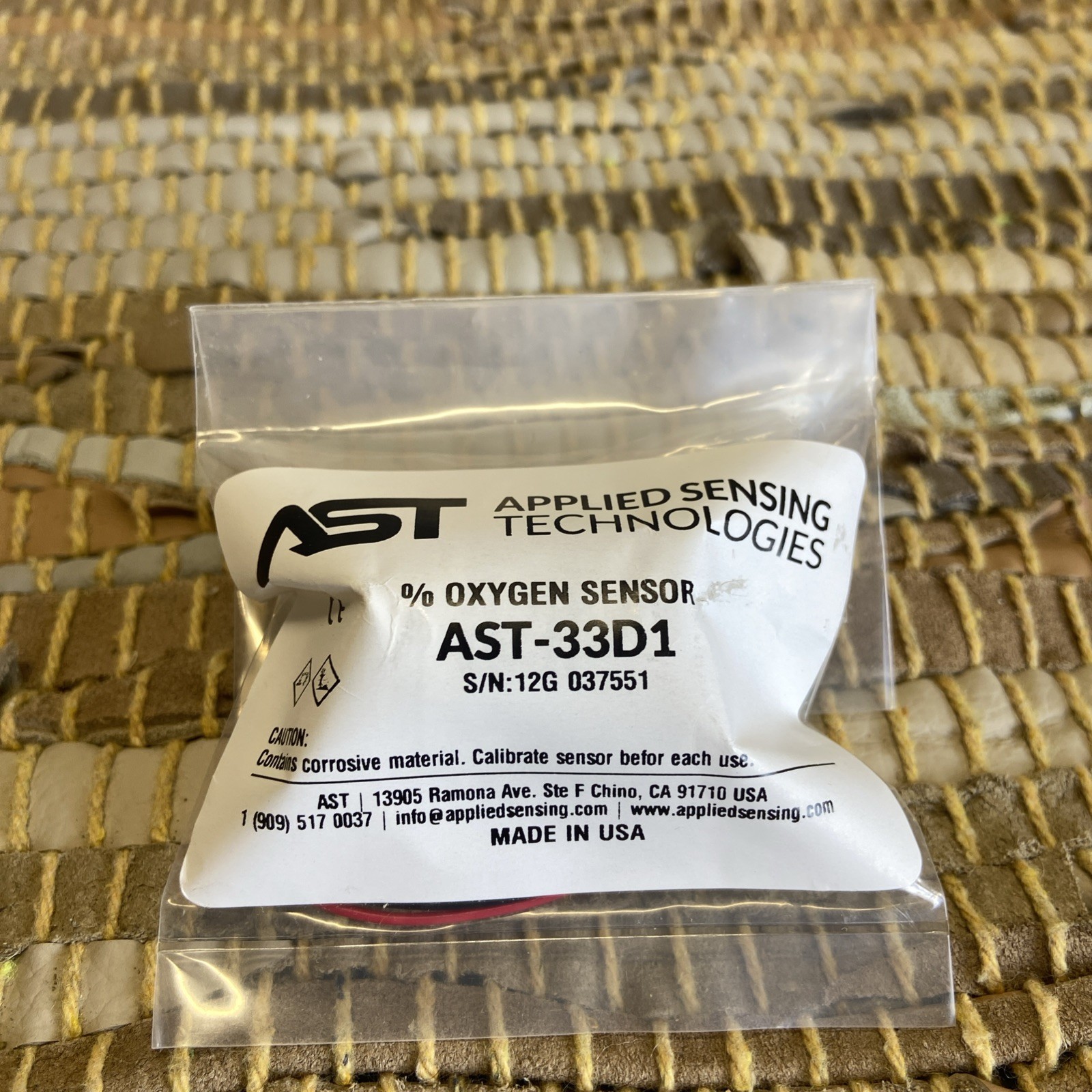 AST-33D1 Oxygen Sensor