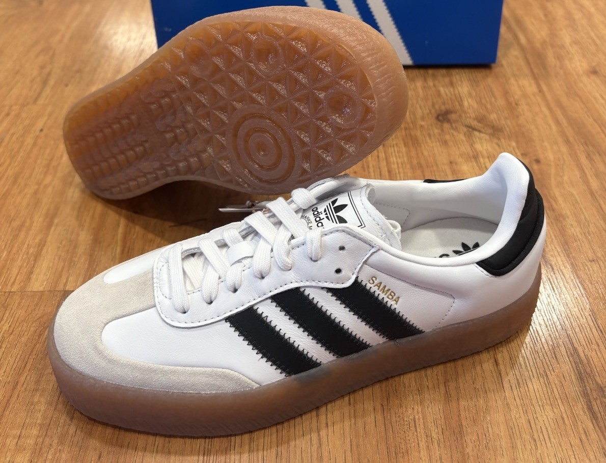 Adidas Originals SAMBAE Women’s  Shoes White Black Gum JI1349 Size 7.5 New NIB