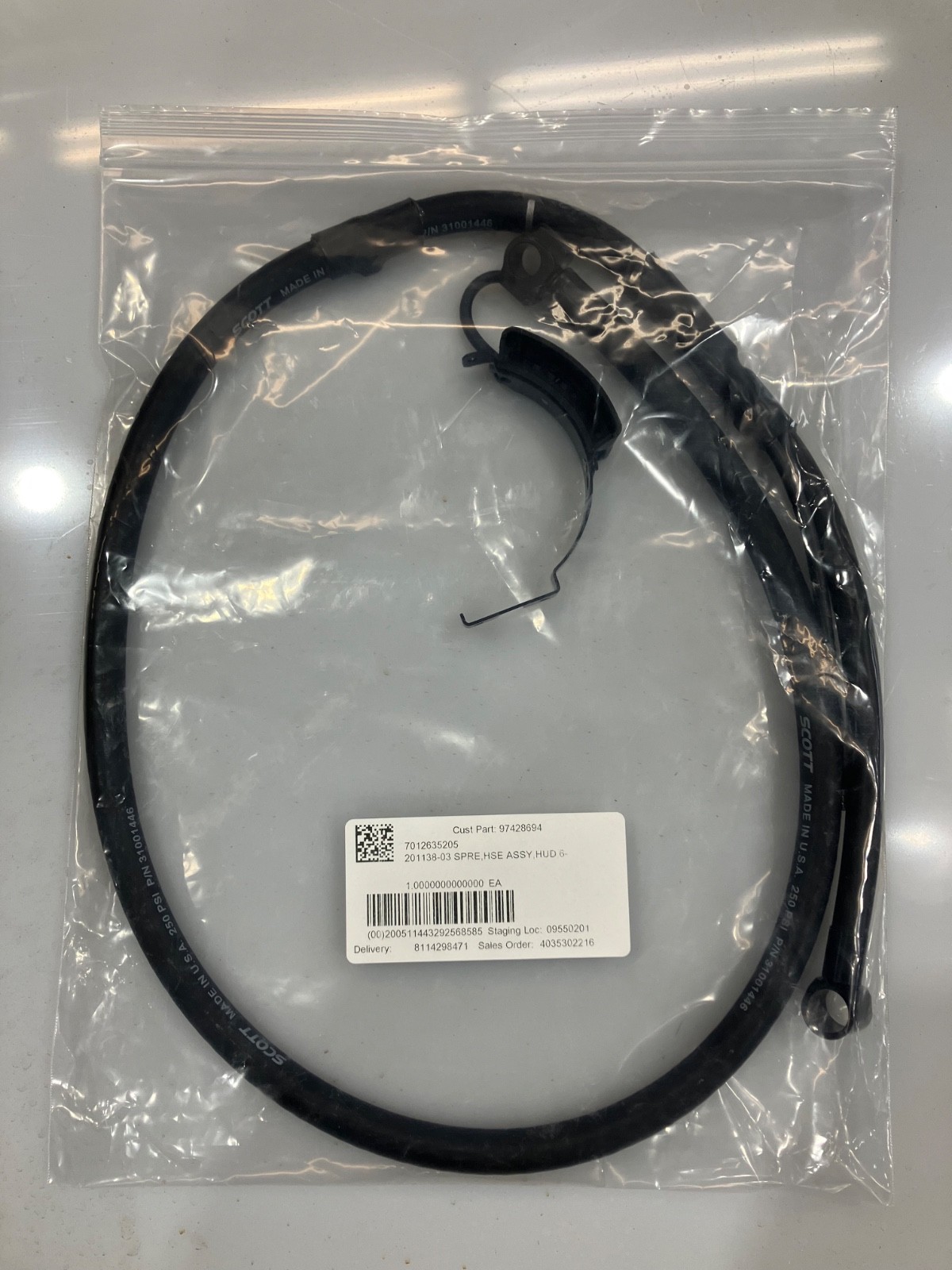 Scott SCBA Hose Assembly 201138-03