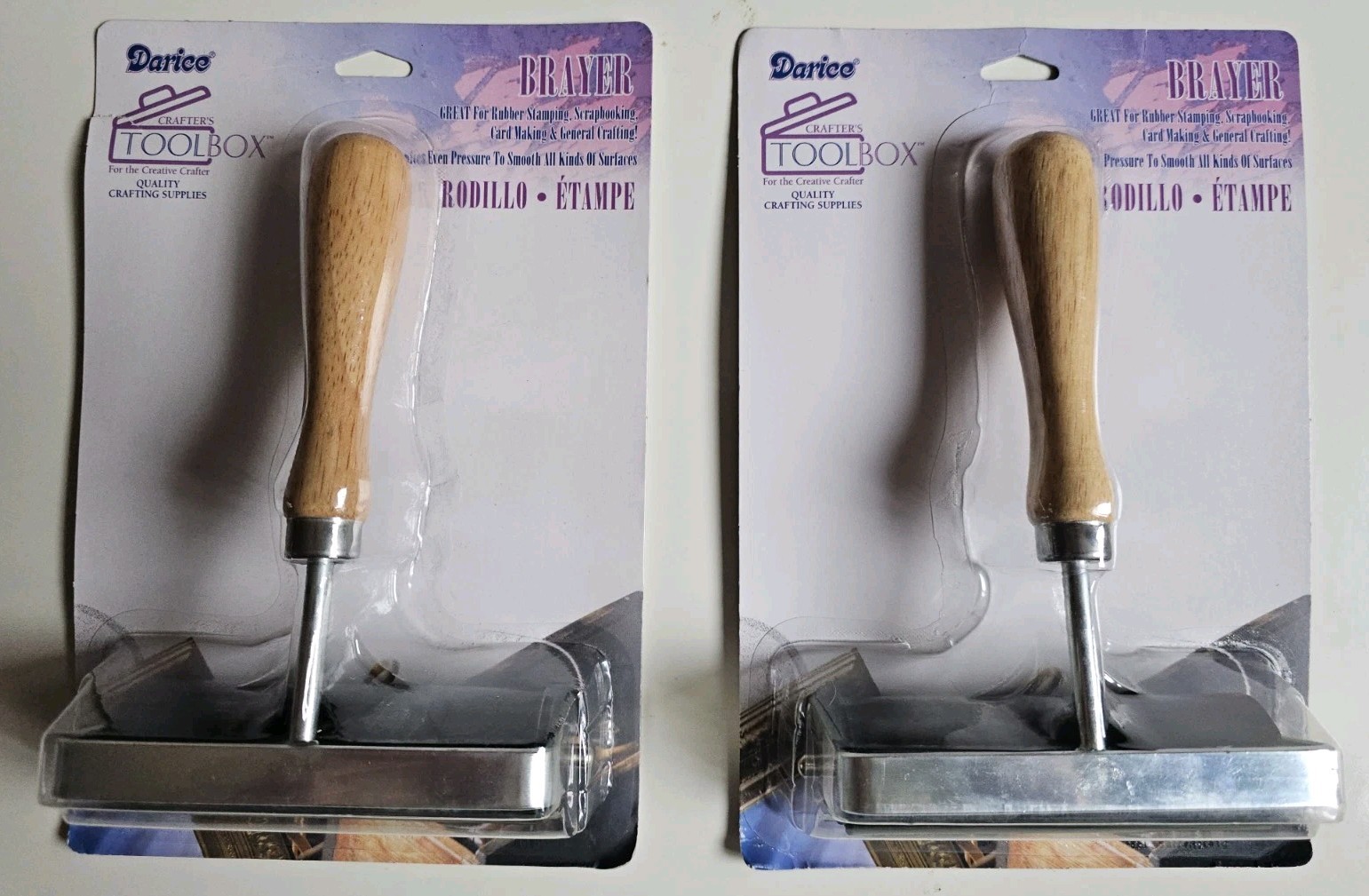 (2) Darice 4 inch Brayer for stamping