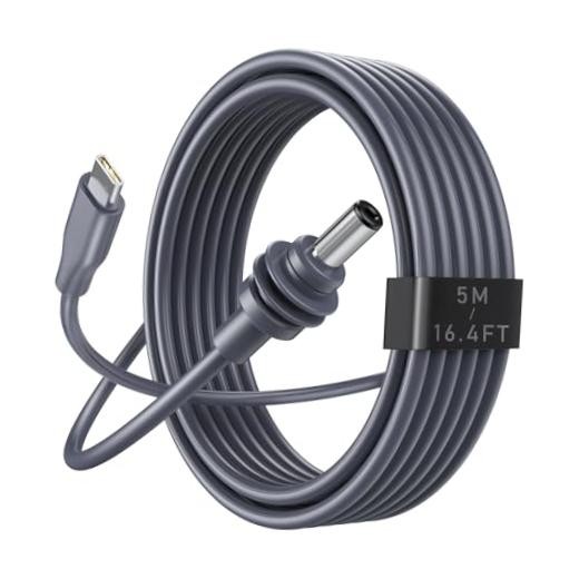 Starlink Mini Cable - USB C to DC Power Cable 16AWG 16.5FT/5M USB Type-C