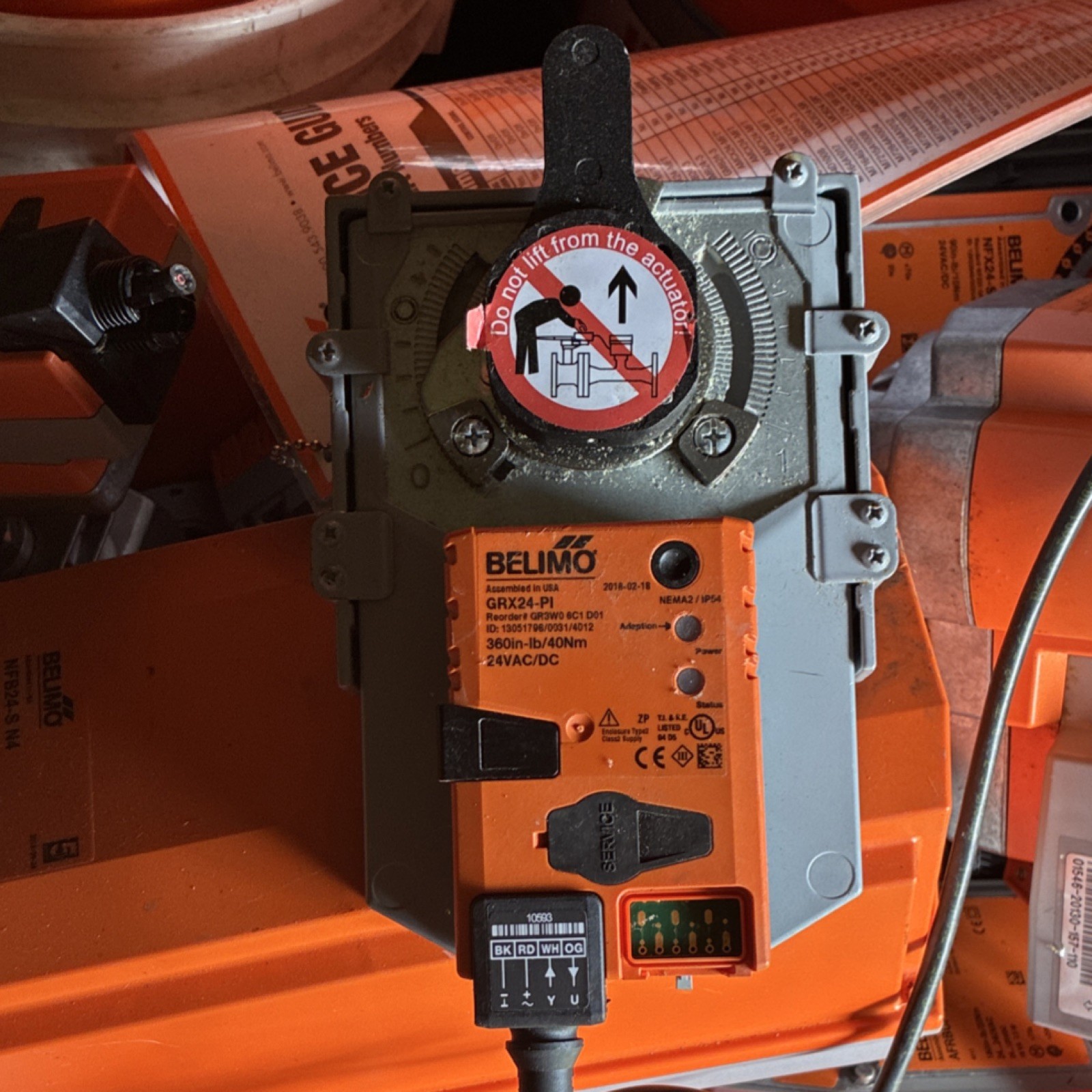 Belimo GRX24-PI Damper Actuator 24 VAC/DC HVAC 360 in-lb 40Nm MPN GRX24-PI