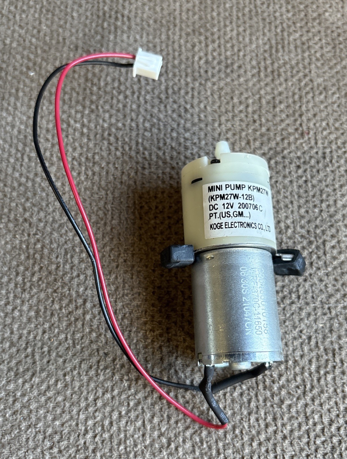 Keurig Mini Pump KPM27W-12B K900 K-Slim K50 K80 K90 K920 Replacement Parts