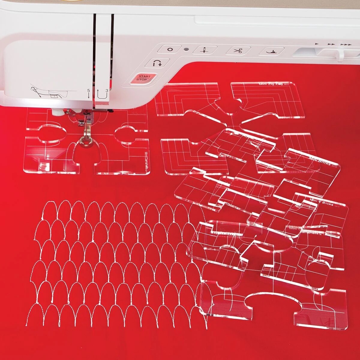 5pcs/set beautiful fill designs for low shank sewing machine#QR-MFC5