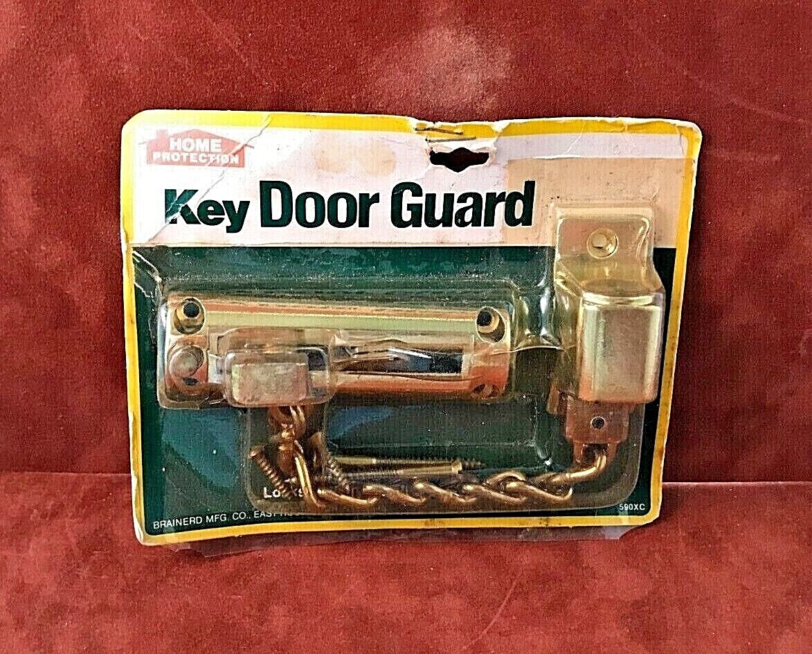 HOME PROTECTION ~ Key Door Guard ~ Locks & Unlocks From Inside Or Out ~ NOS