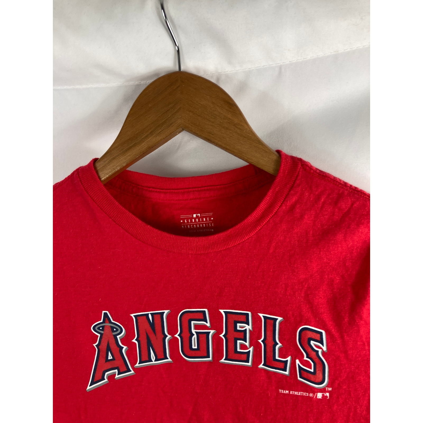 Team Athletics Angels Red Tshirt Size Large 10/12