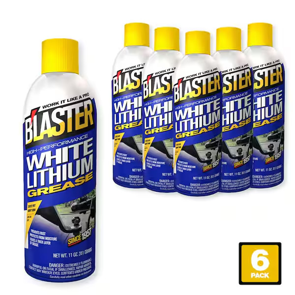 Blaster High-Performance White Lithium Grease Spray 11 oz